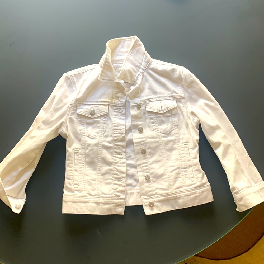 Old Navy white denim jacket